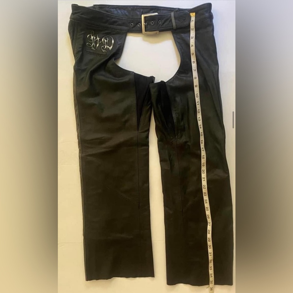 Harley Davidson Ladies Large TWO TONE Chaps - Picture 5 of 8